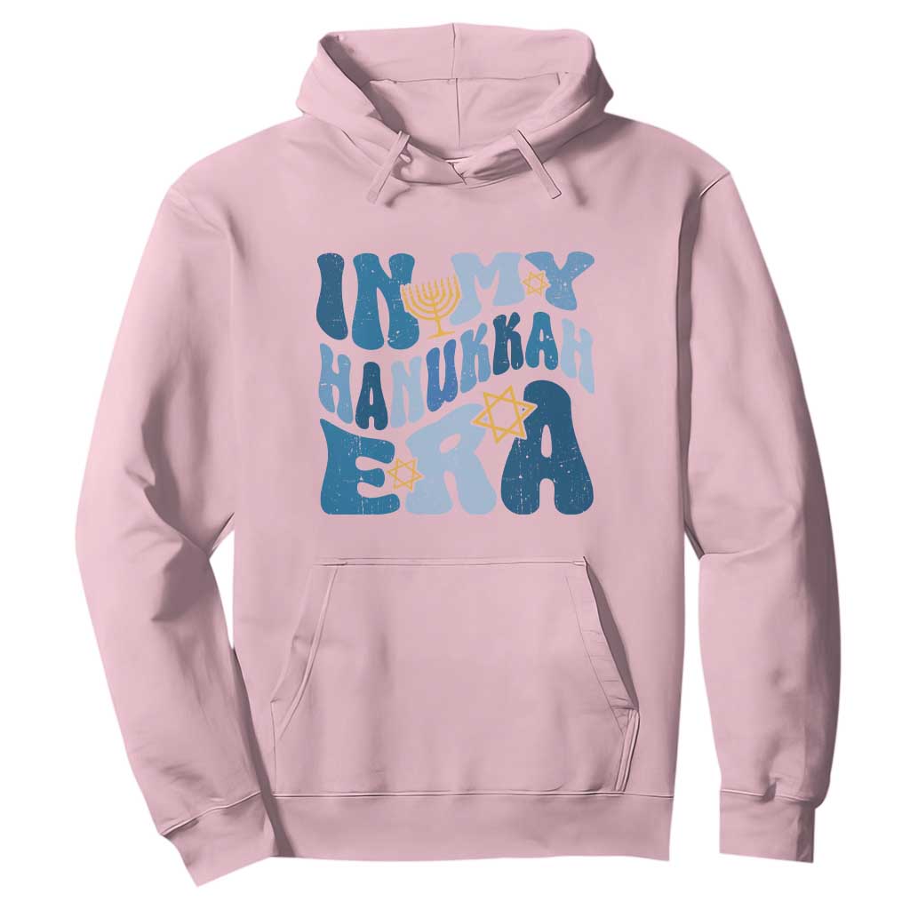In My Hanukkah Era Hoodie Groovy Chanukkah Jewish TS09 Light Pink Print Your Wear