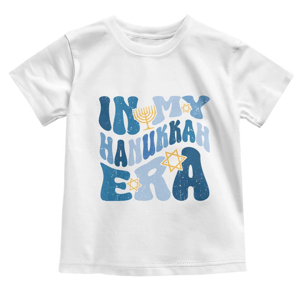 In My Hanukkah Era Toddler T Shirt Groovy Chanukkah Jewish TS09 White Print Your Wear