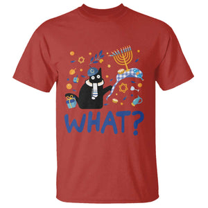 Funny Hanukkah Cat What T Shirt TS09 Red Print Your Wear
