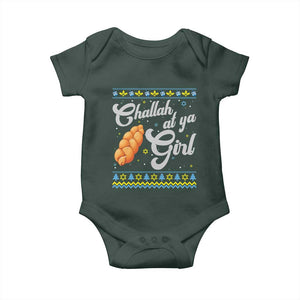 Funny Hanukkah Baby Onesie Challah At Ya Girl TS09 Print Your Wear
