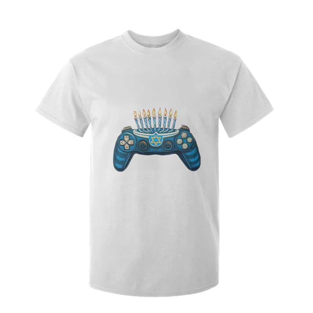Funny Hanukkah Gamer Gaming T Shirt For Kid TS09 White Print Your Wear