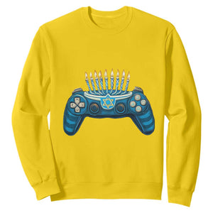 Funny Hanukkah Gamer Gaming Sweatshirt TS09 Daisy Print Your Wear