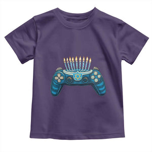 Funny Hanukkah Gamer Gaming Toddler T Shirt TS09 Purple Print Your Wear