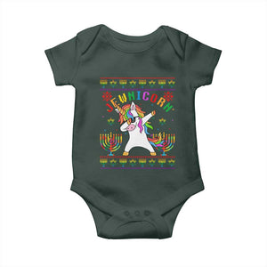 Funny Hanukkah Baby Onesie Jewnicorn Jewish Unicorn Rainbow TS09 Print Your Wear