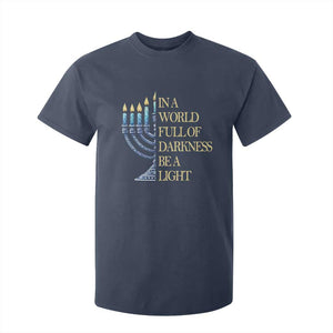 Be A Light Hanukkah T Shirt For Kid TS09 Navy Print Your Wear