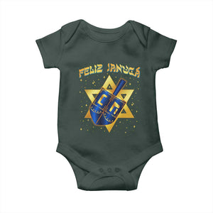 Funny Hanukkah Baby Onesie Feliz Januca Jewish Sephardic Ladino TS09 Print Your Wear