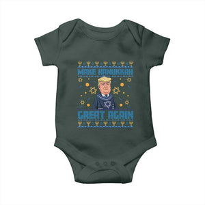 Funny Make Hanukkah Great Again Trump Baby Onesie TS09 Print Your Wear