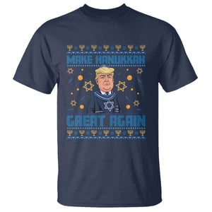 Funny Make Hanukkah Great Again Trump T Shirt TS09 Navy Print Your Wear