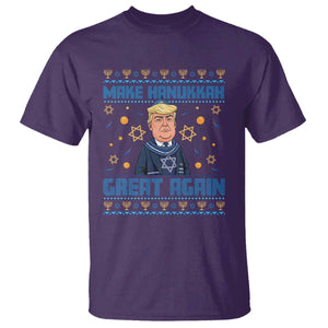 Funny Make Hanukkah Great Again Trump T Shirt TS09 Purple Print Your Wear