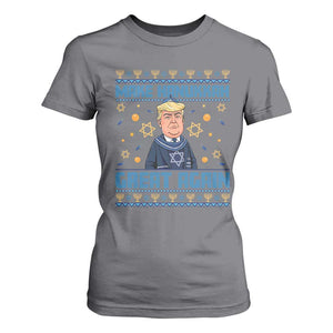 Funny Make Hanukkah Great Again Trump T Shirt For Women TS09 Charcoal Print Your Wear