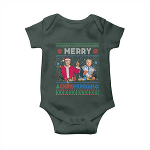 Funny Trump Dancing Merry Christmas Happy Hanukkahh Baby Onesie TS09 Print Your Wear