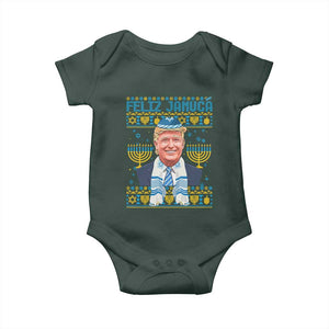Funny Hanukkah Trump Baby Onesie Feliz Januca Jewish Sephardic Ladino TS09 Print Your Wear