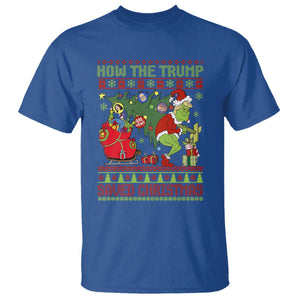 Funny Xmas Trump T Shirt How The Trump Saved Christmas TS09 Royal Blue Print Your Wear