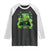 St Patrick's Day Raglan Shirt Gamerchaun Video Game Funny Lucky Gamer TS09 Black White Print Your Wear