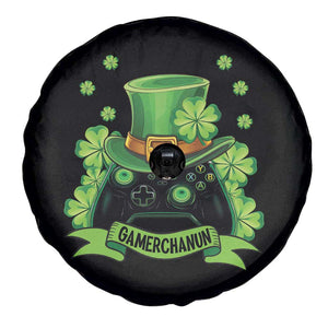 St Patrick's Day Spare Tire Cover Gamerchaun Video Game Funny Lucky Gamer TS09 Print Your Wear