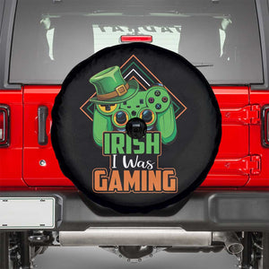 St Patrick's Day Spare Tire Cover Irish I Was Gaming Funny Lucky Shamrocks Gamer TS09 Black Print Your Wear