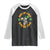 St Patrick's Day Raglan Shirt Beer Drinking Skeleton Shut Up Liver You're Fine TS09 Black White Print Your Wear