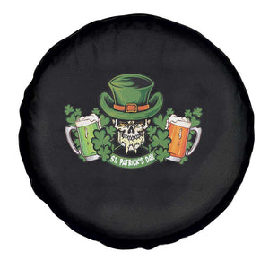 St Patrick's Day Spare Tire Cover Irish Beer Funny Skeleton Drinking TS09 Print Your Wear