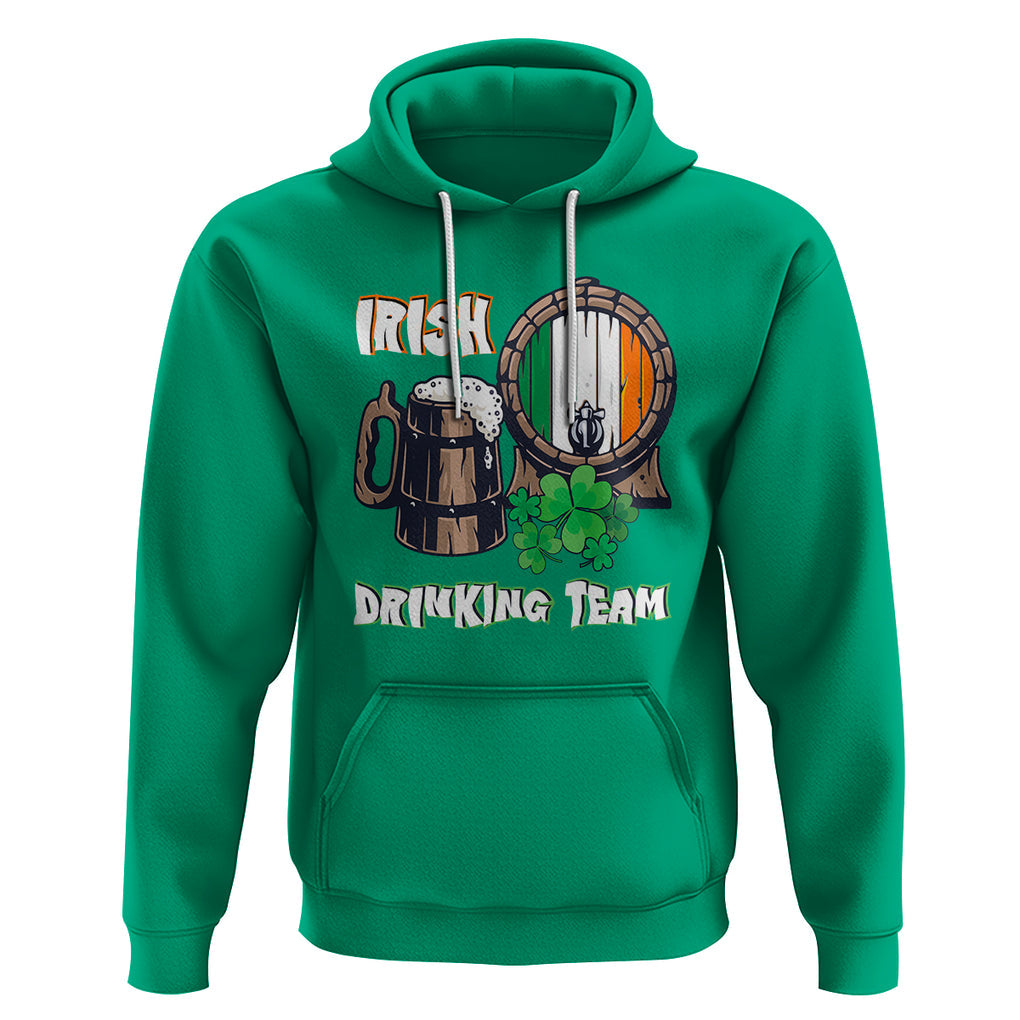 St. Patrick's Day Hoodie Beer Drinking Team Ireland Flag TS09 Irish Green Printyourwear