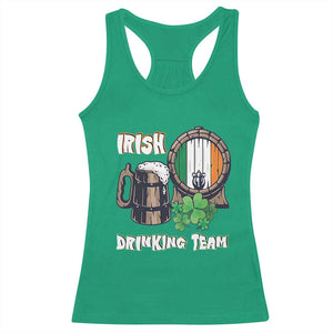 St Patrick's Day Racerback Tank Top Beer Drinking Team Ireland Flag TS09 Irish Green Print Your Wear