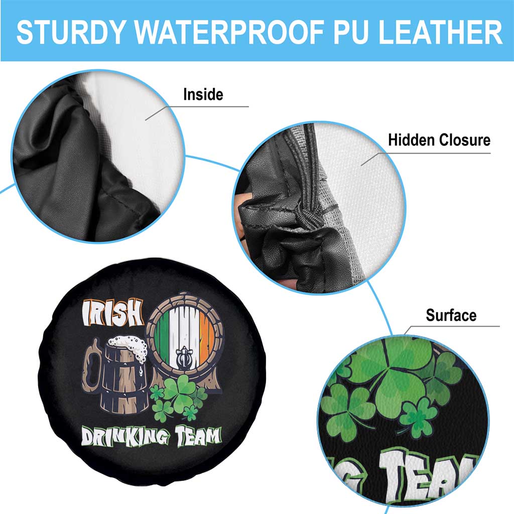 St Patrick's Day Spare Tire Cover Beer Drinking Team Ireland Flag TS09 Print Your Wear