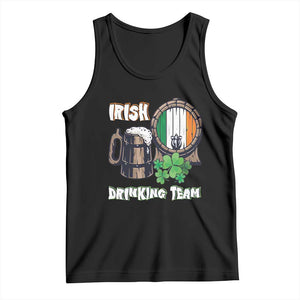 St Patrick's Day Tank Top Beer Drinking Team Ireland Flag TS09 Black Print Your Wear
