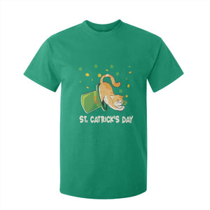 St Patrick's Day T Shirt For Kid Happy St.Catrick's Lucky Cat Shamrock Hat TS09 Irish Green Print Your Wear