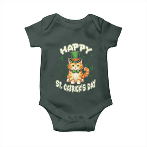 St Patrick's Day Baby Onesie Happy St.Catrick's Lucky Cat Shamrock Cute Kitty TS09 Print Your Wear