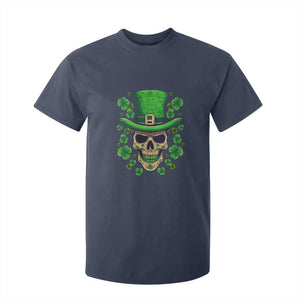 St Patrick's Day T Shirt For Kid Irish Sugar Skull Lucky Shamrocks Hat TS09 Navy Print Your Wear