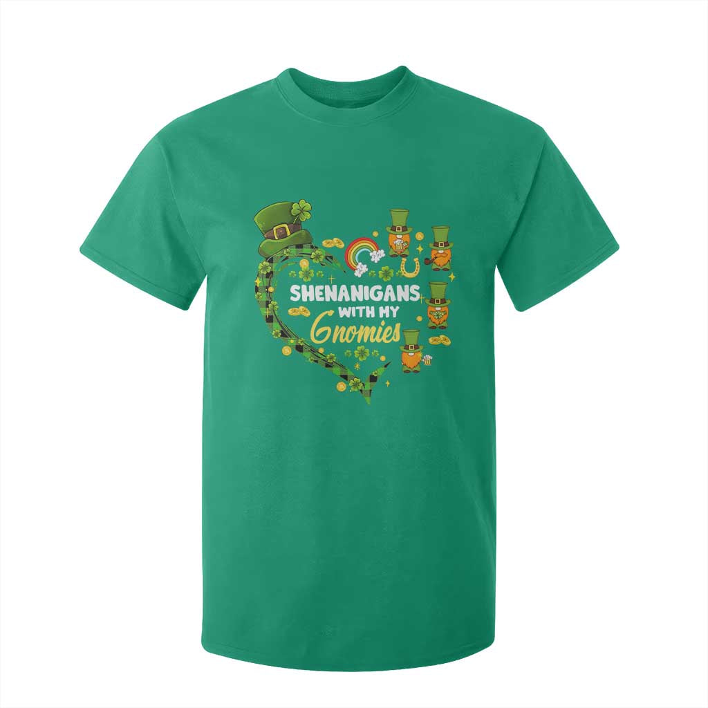 St Patrick's Day T Shirt For Kid Shenanigans With My Gnomies Shamrock Gnome TS09 Irish Green Print Your Wear