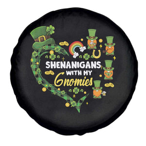 St Patrick's Day Spare Tire Cover Shenanigans With My Gnomies Shamrock Gnome TS09 Print Your Wear