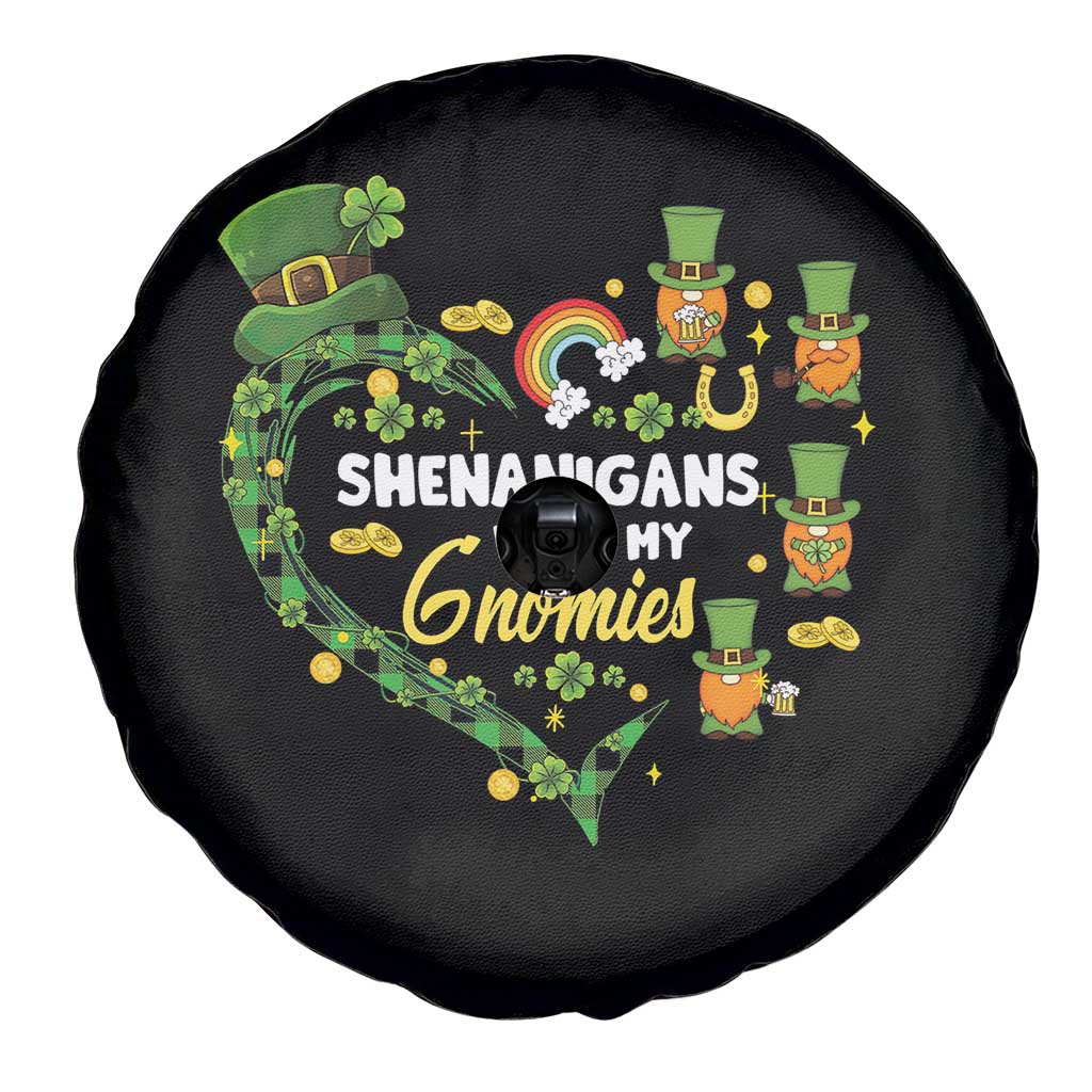 St Patrick's Day Spare Tire Cover Shenanigans With My Gnomies Shamrock Gnome TS09 Print Your Wear