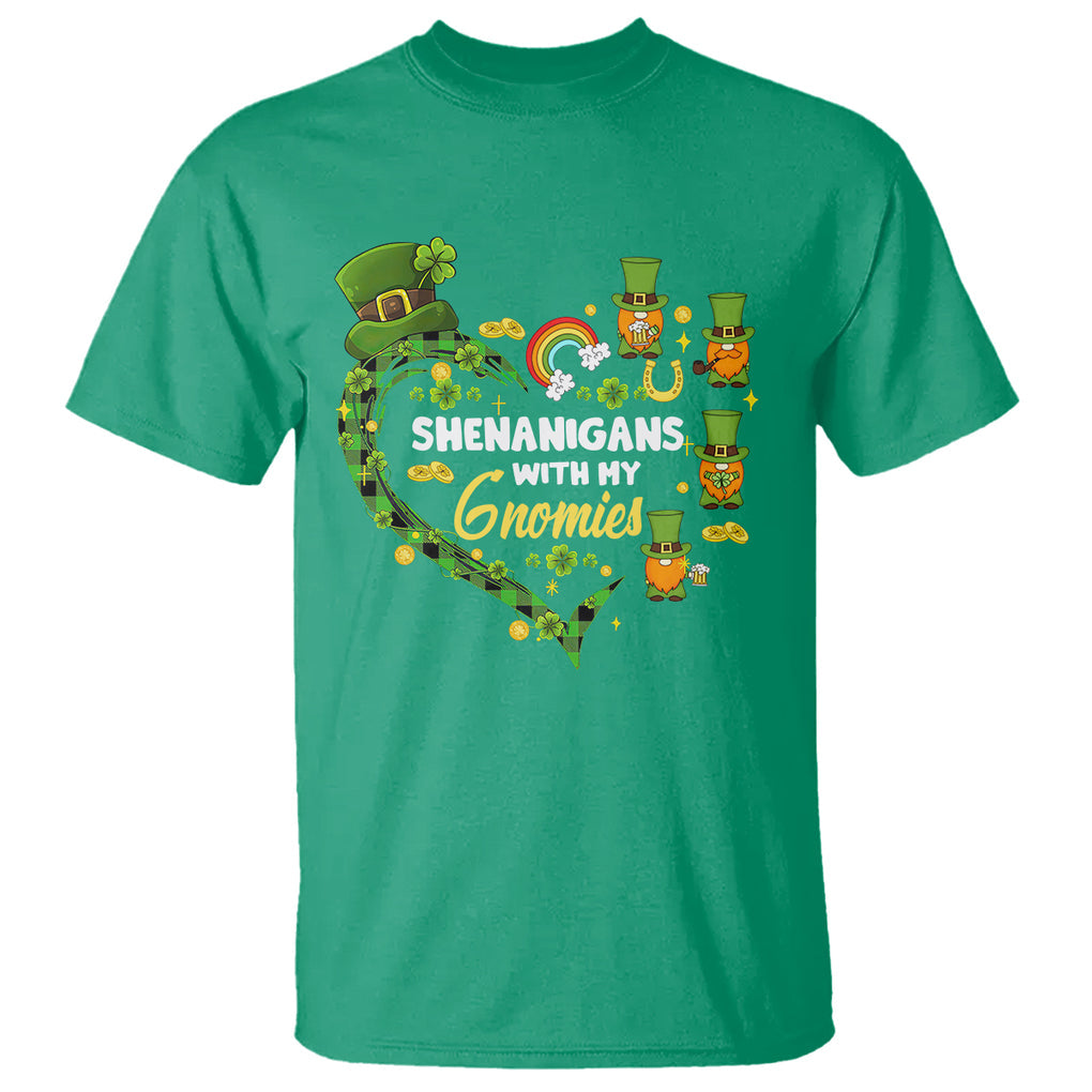 St. Patrick's Day T Shirt Shenanigans With My Gnomies Shamrock Gnome TS09 Irish Green Printyourwear