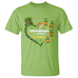 St. Patrick's Day T Shirt Shenanigans With My Gnomies Shamrock Gnome TS09 Lime Printyourwear