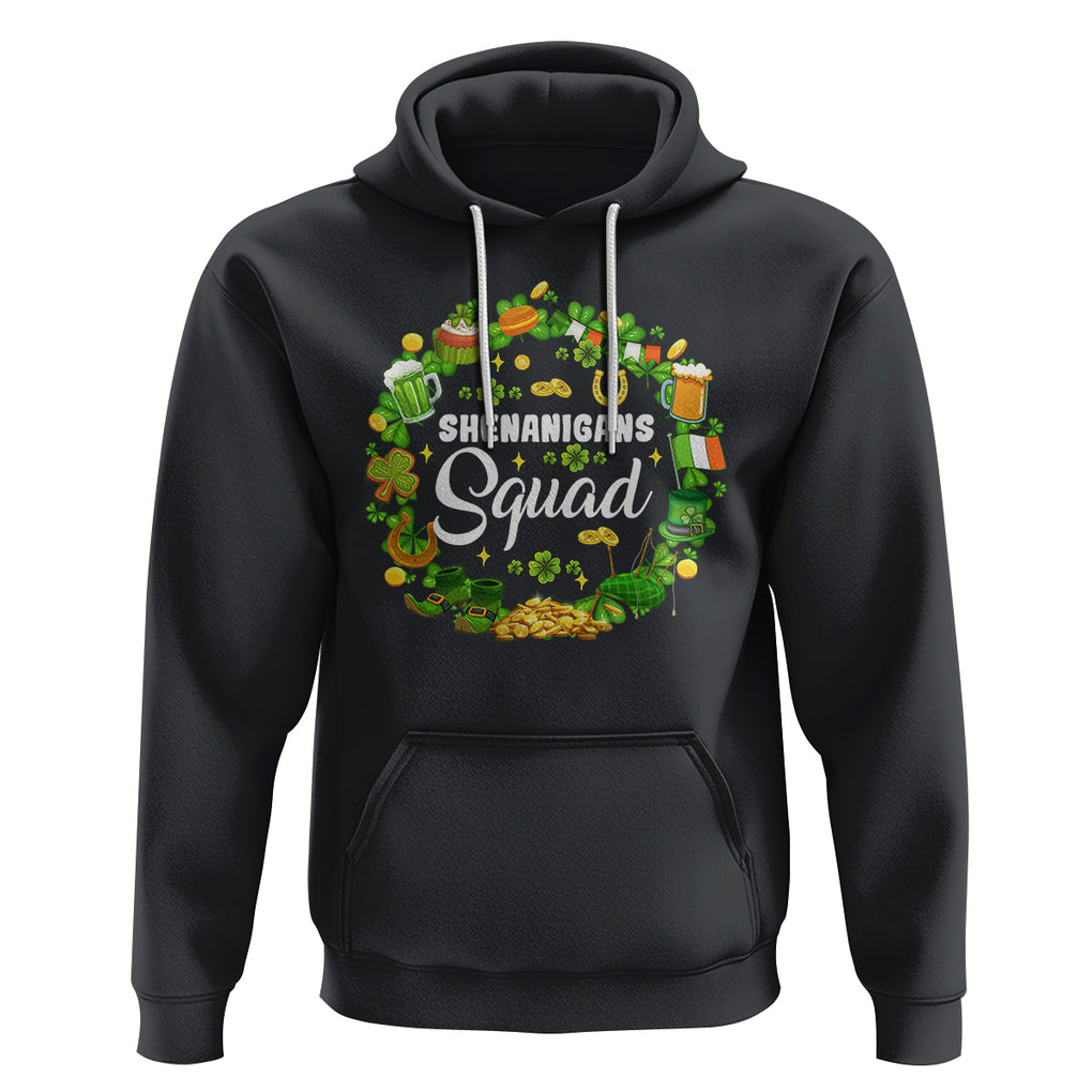 St. Patrick's Day Hoodie Shenanigans Squad Funny Matching Group TS09 Black Printyourwear