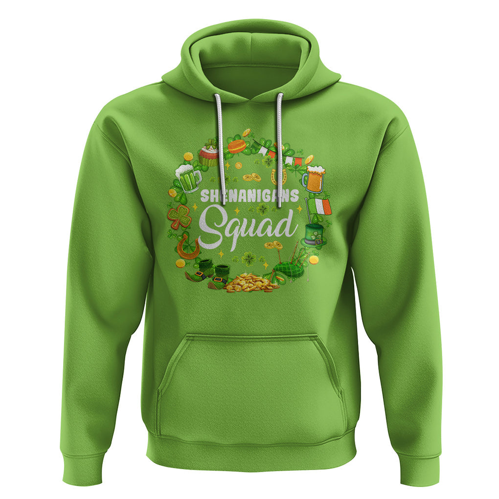 St. Patrick's Day Hoodie Shenanigans Squad Funny Matching Group TS09 Lime Printyourwear