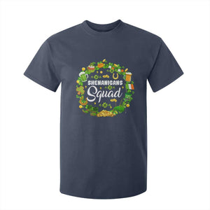 Funny St Patrick's Day T Shirt For Kid Shenanigans Squad Matching Group TS09 Navy Print Your Wear