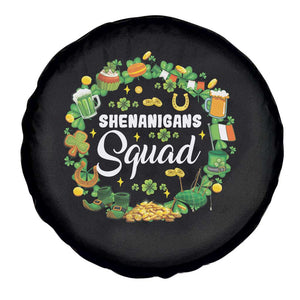 Funny St Patrick's Day Spare Tire Cover Shenanigans Squad Matching Group TS09 Print Your Wear