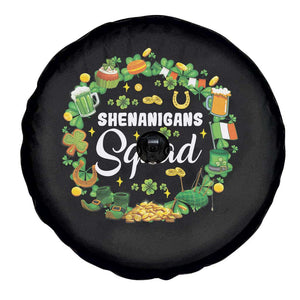 Funny St Patrick's Day Spare Tire Cover Shenanigans Squad Matching Group TS09 Print Your Wear