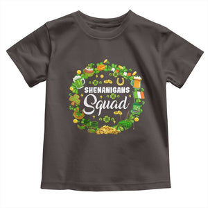 Funny St Patrick's Day Toddler T Shirt Shenanigans Squad Matching Group TS09 Dark Chocolate Print Your Wear