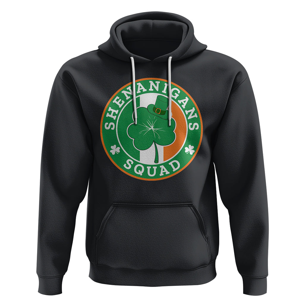 St. Patrick's Day Hoodie Shenanigans Squad Funny Matching Group TS09 Black Printyourwear