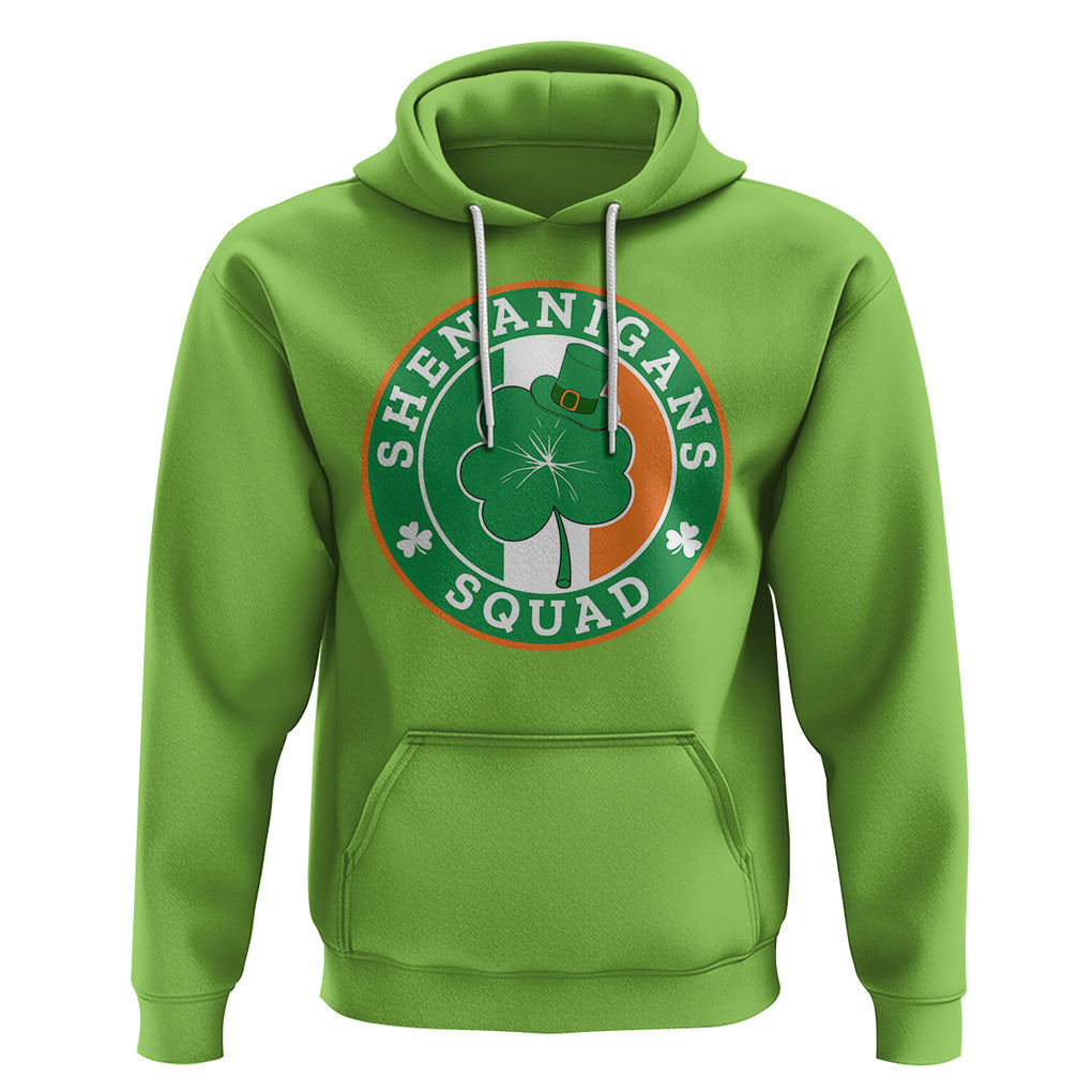 St. Patrick's Day Hoodie Shenanigans Squad Funny Matching Group TS09 Lime Printyourwear