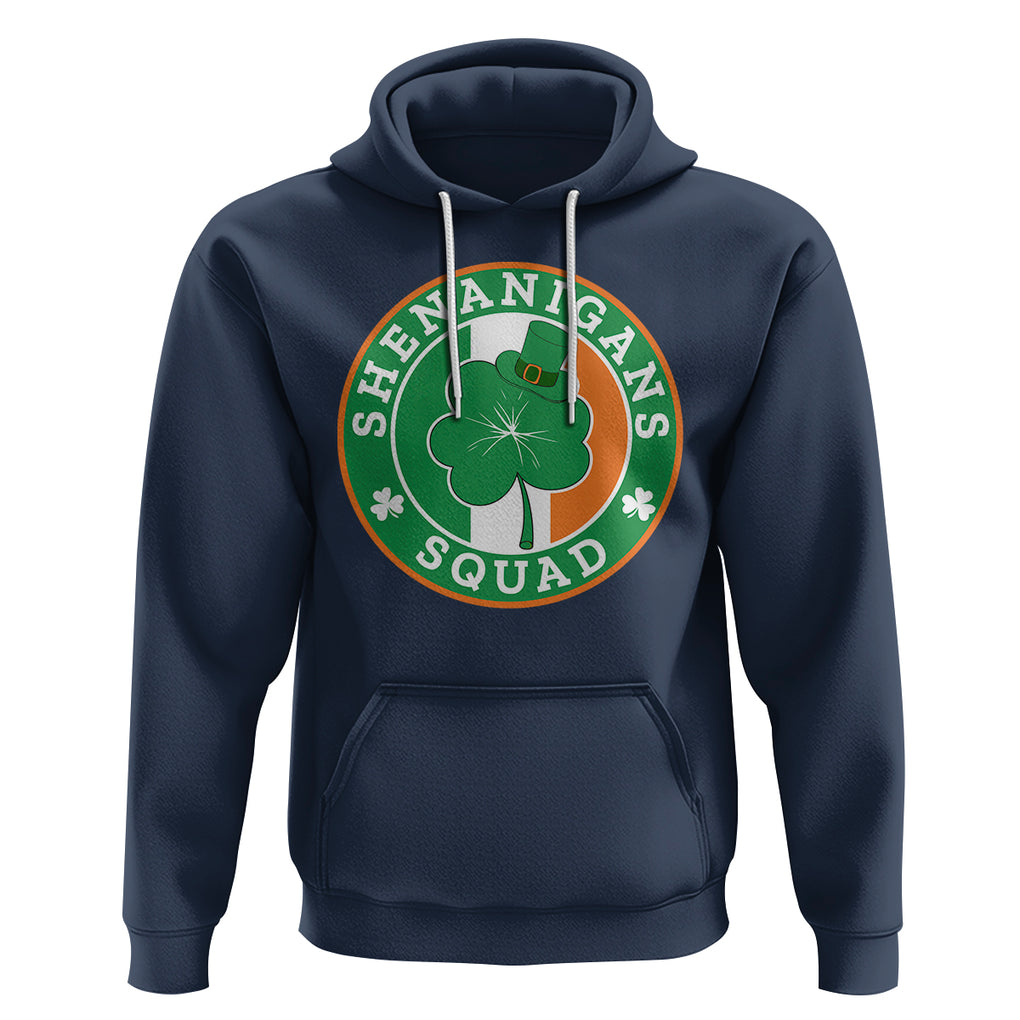 St. Patrick's Day Hoodie Shenanigans Squad Funny Matching Group TS09 Navy Printyourwear
