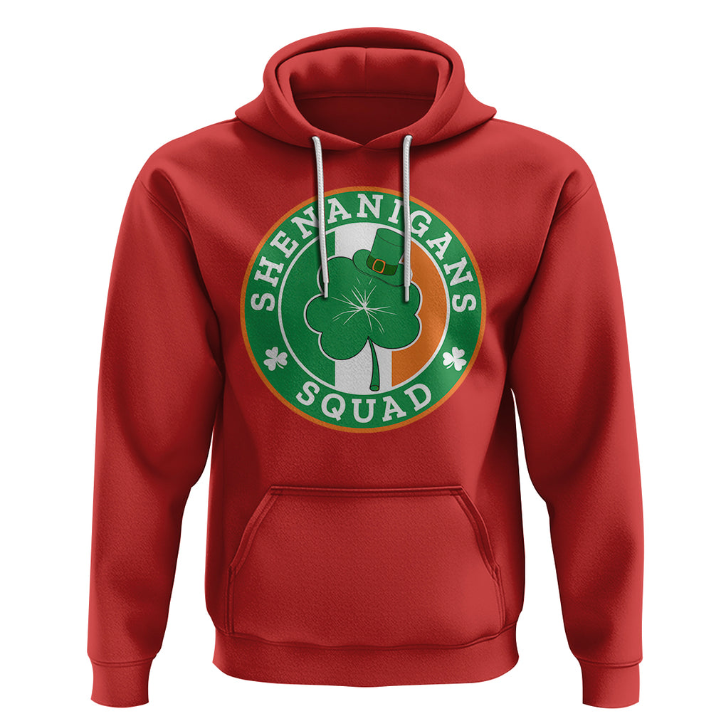 St. Patrick's Day Hoodie Shenanigans Squad Funny Matching Group TS09 Red Printyourwear