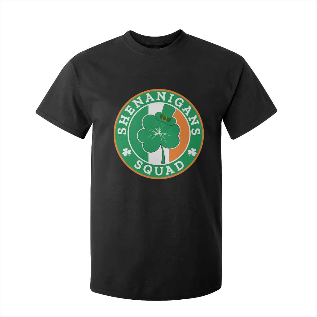 St Patrick's Day T Shirt For Kid Shenanigans Squad Funny Matching Group TS09 Black Print Your Wear
