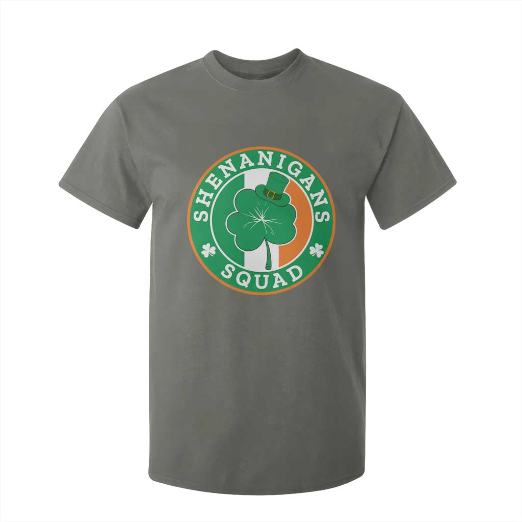 St Patrick's Day T Shirt For Kid Shenanigans Squad Funny Matching Group TS09 Military Green Print Your Wear