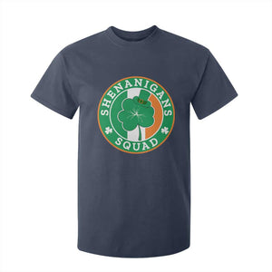 St Patrick's Day T Shirt For Kid Shenanigans Squad Funny Matching Group TS09 Navy Print Your Wear