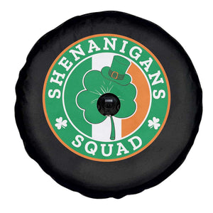 St Patrick's Day Spare Tire Cover Shenanigans Squad Funny Matching Group TS09 Print Your Wear