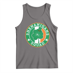 St Patrick's Day Tank Top Shenanigans Squad Funny Matching Group TS09 Deep Heather Print Your Wear