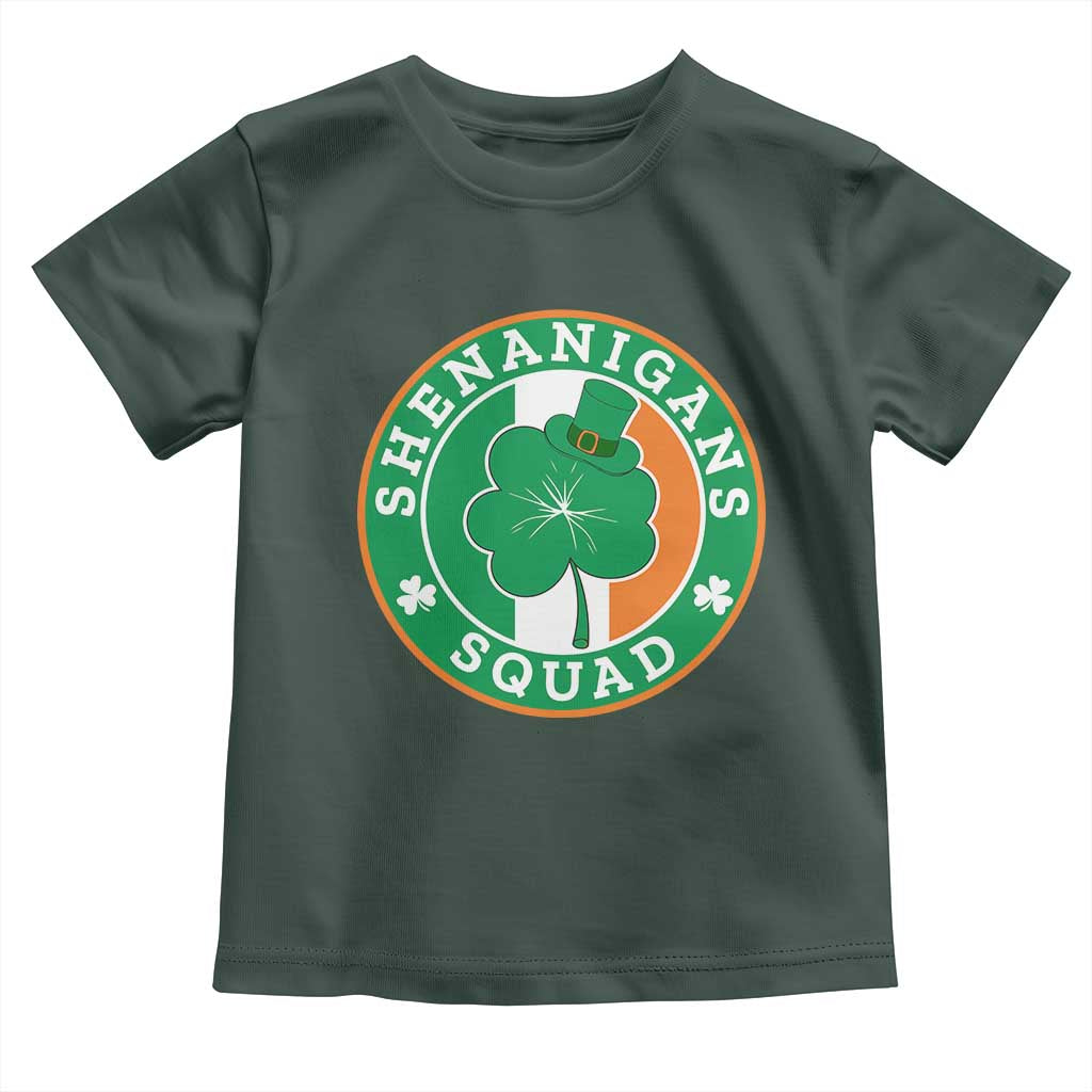 St Patrick's Day Toddler T Shirt Shenanigans Squad Funny Matching Group TS09 Dark Forest Green Print Your Wear